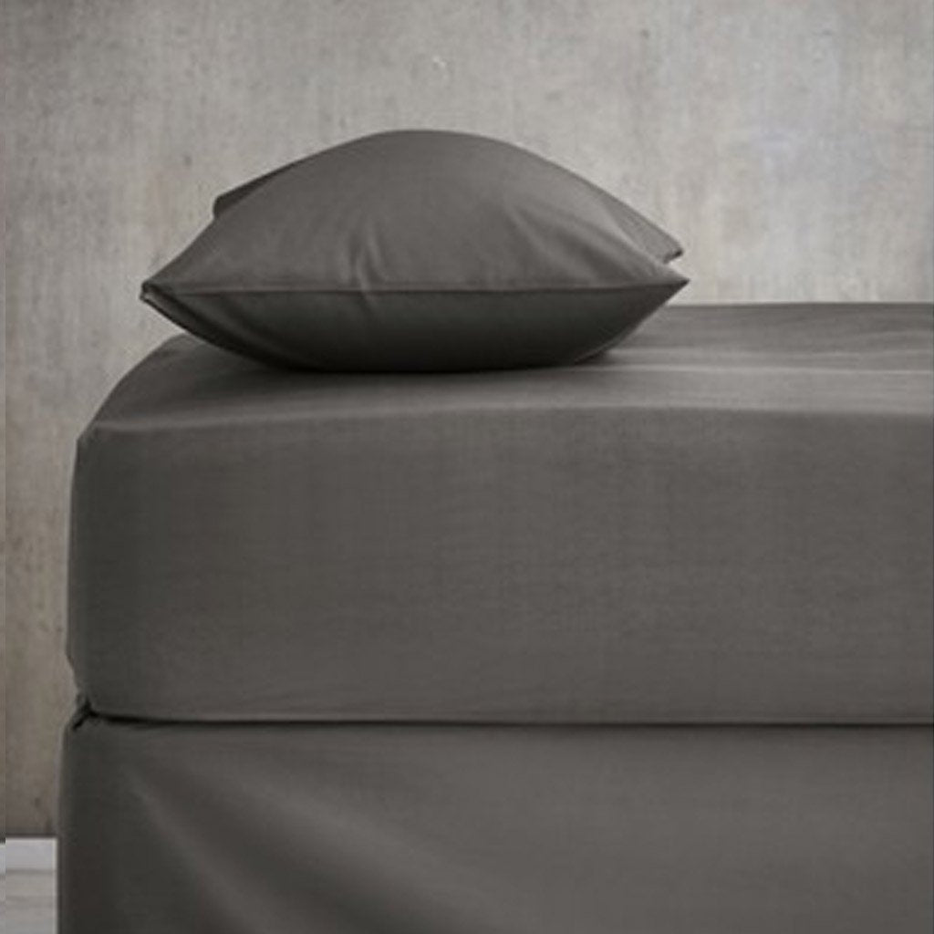 Fitted Sheet - Dark Grey | Home Décor | Waseeh Pakistan