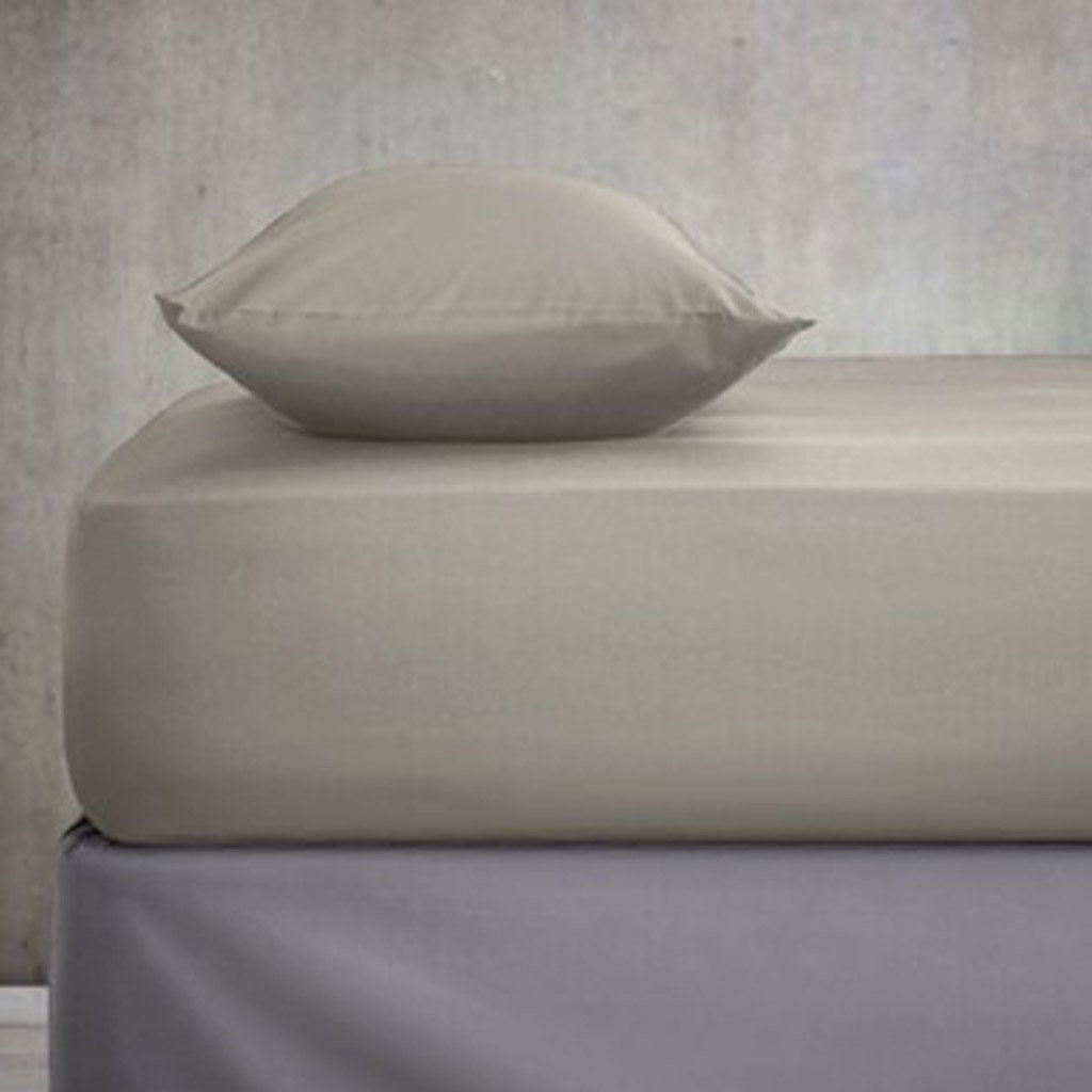 Fitted Sheet with 2 Pillow Covers - Grayish Brown | Home Décor | Waseeh Pakistan