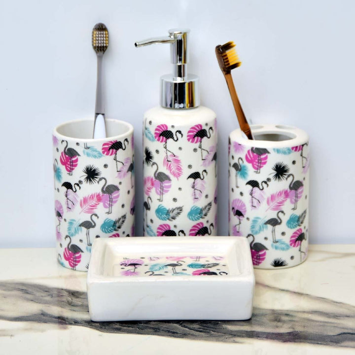 Flamingo Bathroom Set | Home Décor | Waseeh Pakistan
