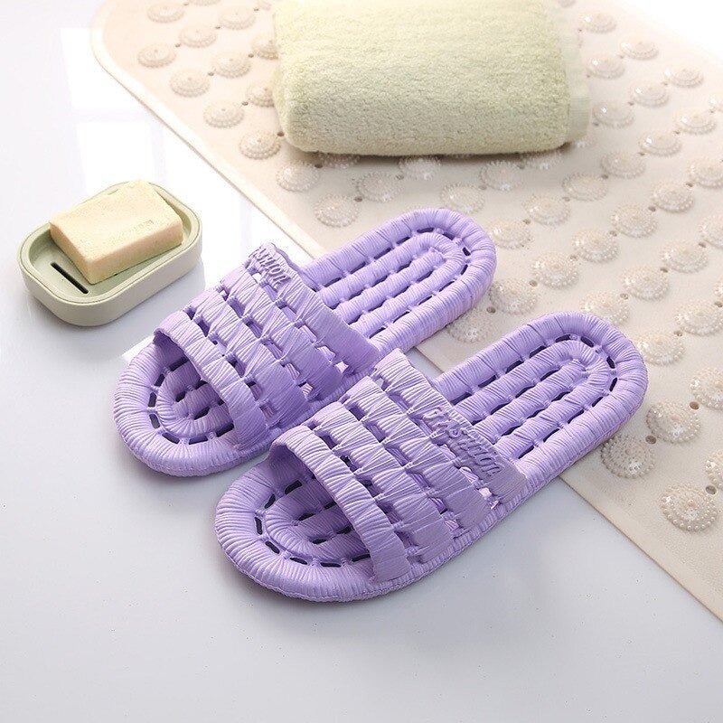 Flat Bathroom Slippers (Light Purple) | Fashion Point | Waseeh Pakistan