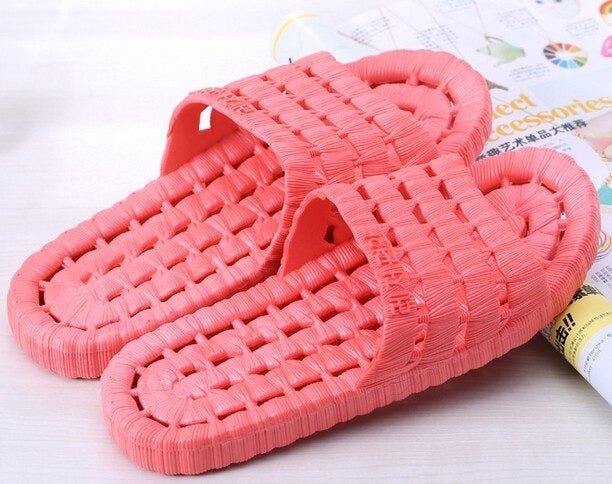 Flat Bathroom Slippers (Rose Red) | Fashion Point | Waseeh Pakistan