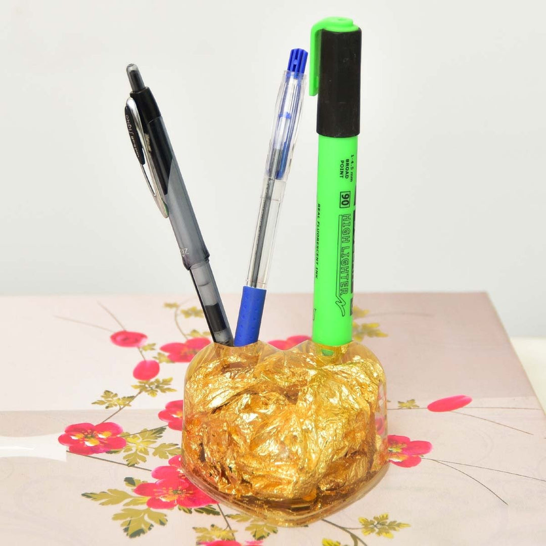 Floating Gold Pen Holder | Home Décor | Waseeh Pakistan