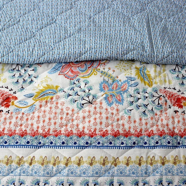 Floral Bed Spread (Flamingo Style) | Home Décor | Waseeh Pakistan