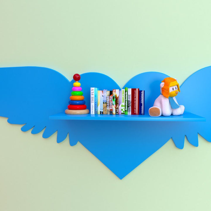 Flying Heart Girls Boys Bedroom Floating Organizer Shelve Decor | Furniture | Waseeh Pakistan