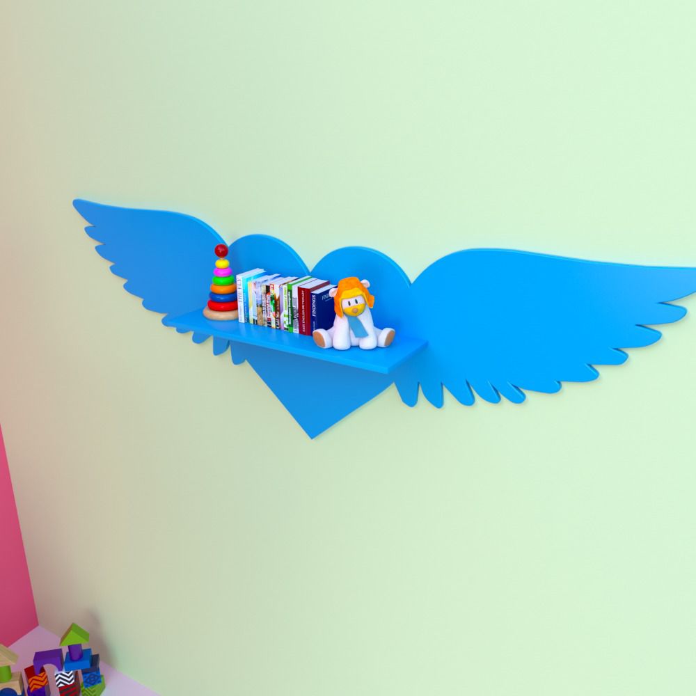 Flying Heart Girls Boys Bedroom Floating Organizer Shelve Decor | Furniture | Waseeh Pakistan