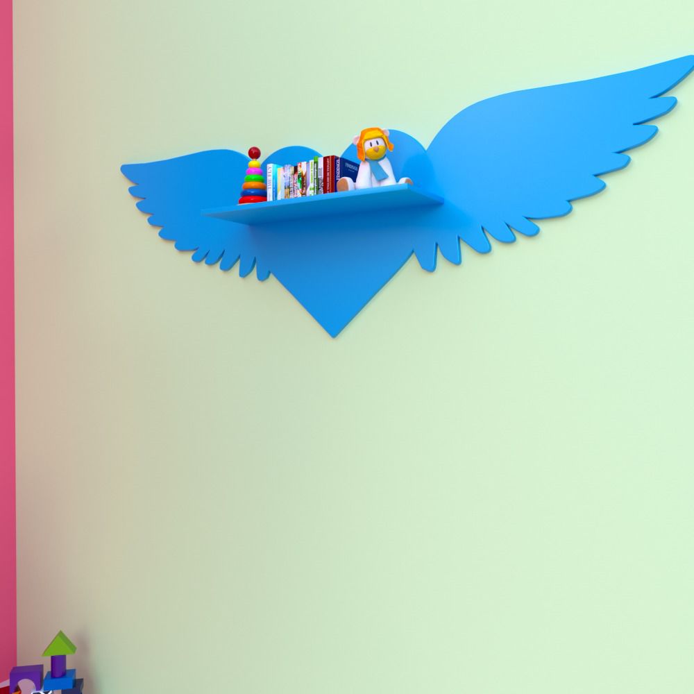 Flying Heart Girls Boys Bedroom Floating Organizer Shelve Decor | Furniture | Waseeh Pakistan