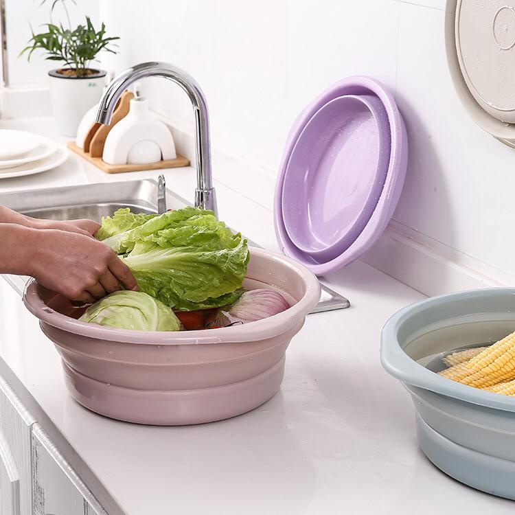 Folding bucket with Hardcore Plastic | kitchen item | Waseeh Pakistan