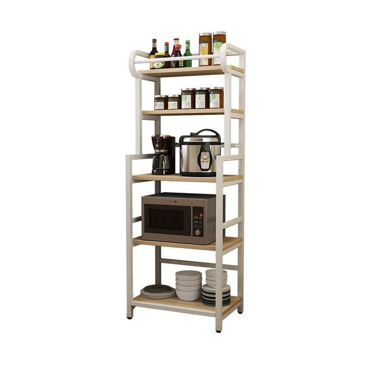 Forno Prato 5-Tier Kitchen Organizer Rack – Metal &amp; Wood | kitchen item | Waseeh Pakistan