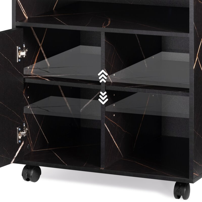 Fortune Rolling Wheel Cabinet Side Table Home Office Trolley | Furniture | Waseeh Pakistan