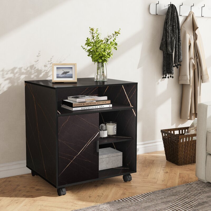 Fortune Rolling Wheel Cabinet Side Table Home Office Trolley | Furniture | Waseeh Pakistan