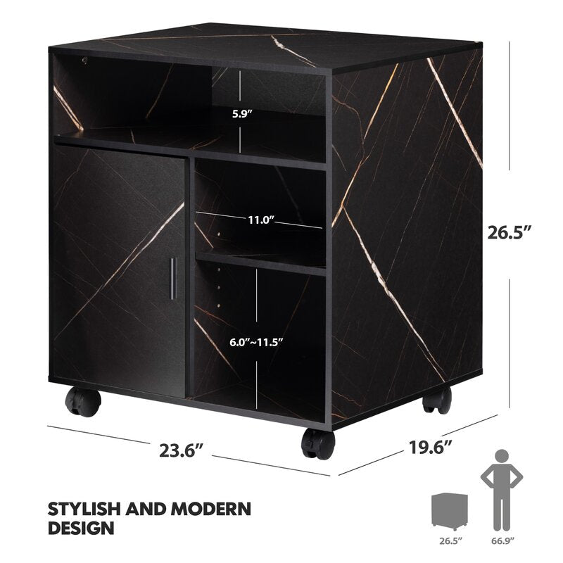 Fortune Rolling Wheel Cabinet Side Table Home Office Trolley | Furniture | Waseeh Pakistan