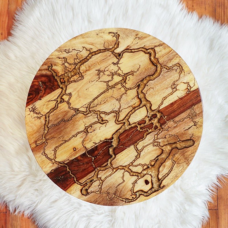 Fractral Burned Epoxy Resin Table | Furniture | Waseeh Pakistan