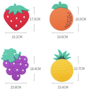 Fruit Style Silicone Insulation Heat Pad | kitchen item | Waseeh Pakistan