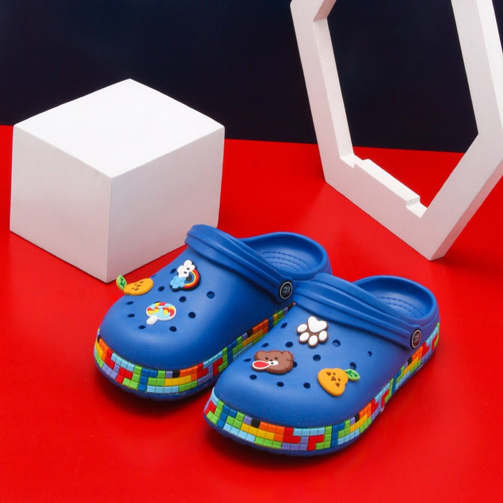Fruity Rainbows Kids Slippers (Blue) | Fashion Point | Waseeh Pakistan