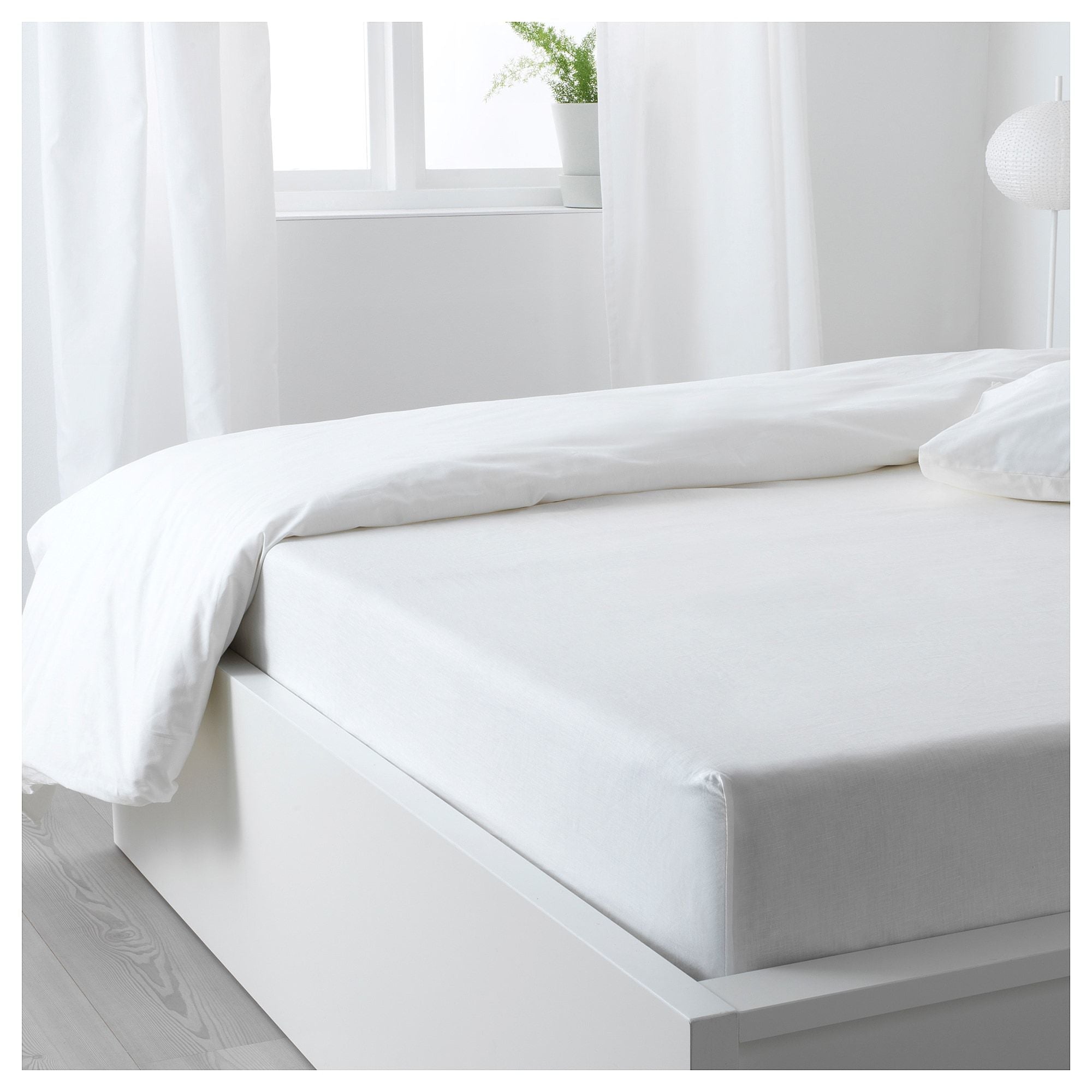 Fitted Sheet - Plain White - waseeh.com
