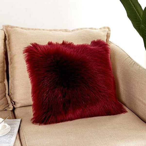 Furry Filled Cushions (16 x 16") | Home Décor | Waseeh Pakistan
