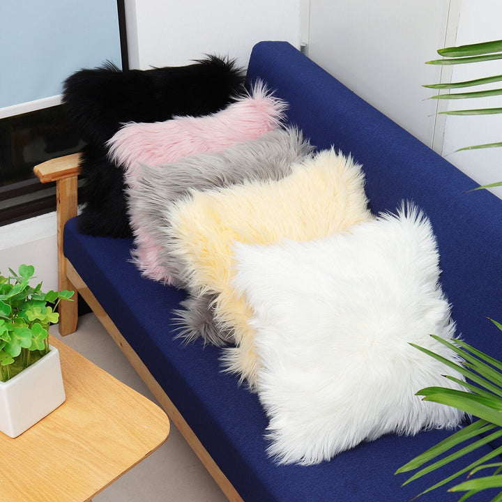 Furry Filled Cushions (16 x 16") | Home Décor | Waseeh Pakistan
