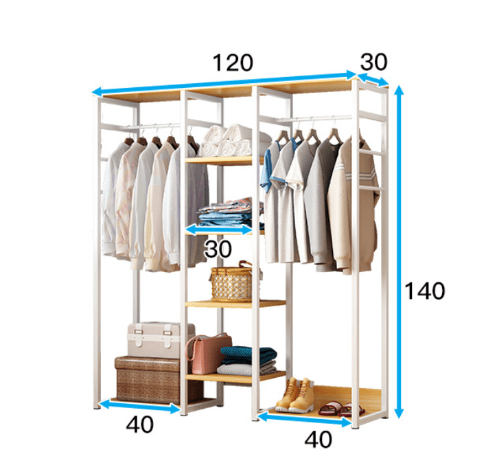 Galaxy Wardrobe Cloth Shoe Coat Organizer Rack | Furniture | Waseeh Pakistan