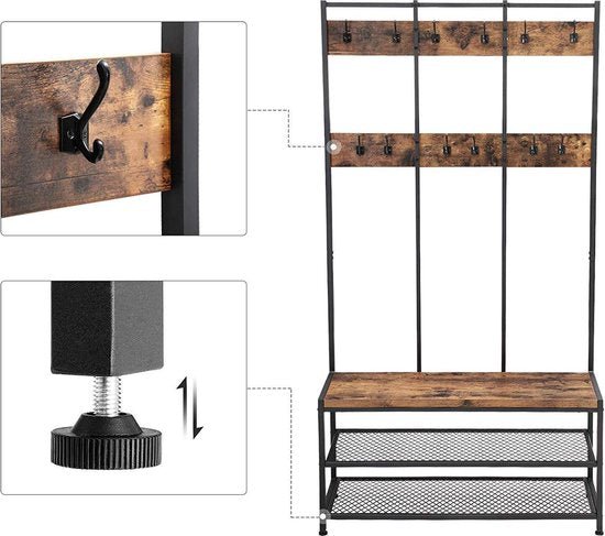 Gardero XL Cloth Shoe Coat Storage Organizer Rack | Furniture | Waseeh Pakistan