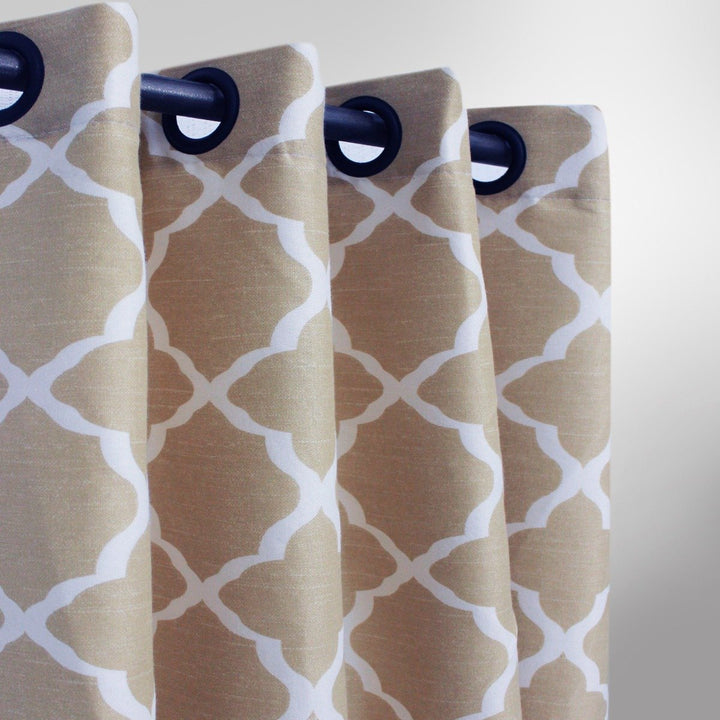 Geometric - Curtain With Lining - Single Panel - 44" x 96" | Home Décor | Waseeh Pakistan