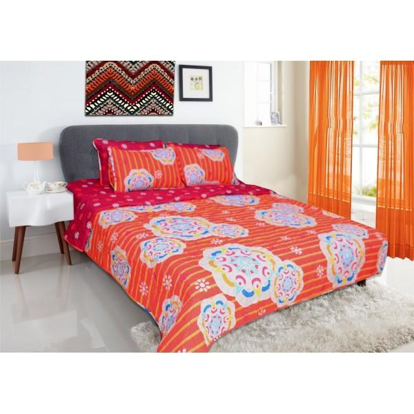 Geometrical Floral Bed Spread Set - 6 pieces | Home Décor | Waseeh Pakistan