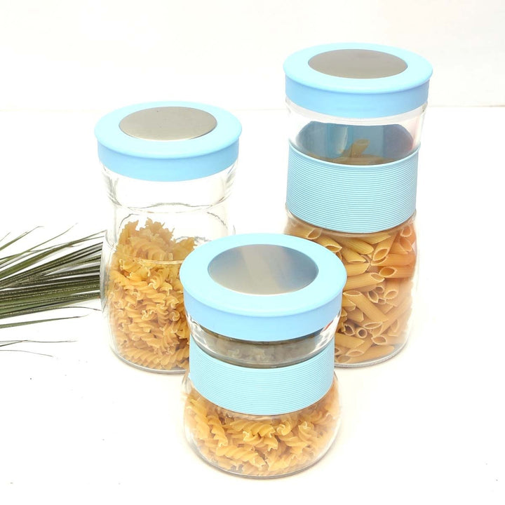 Glass Jars - Pack of 3 | kitchen item | Waseeh Pakistan