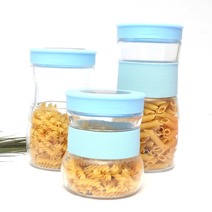 Glass Jars - Pack of 3 | kitchen item | Waseeh Pakistan