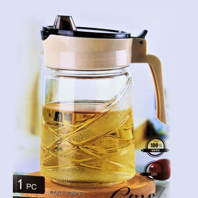 Glass Oil Jug - CMNP - 600 ml | kitchen item | Waseeh Pakistan