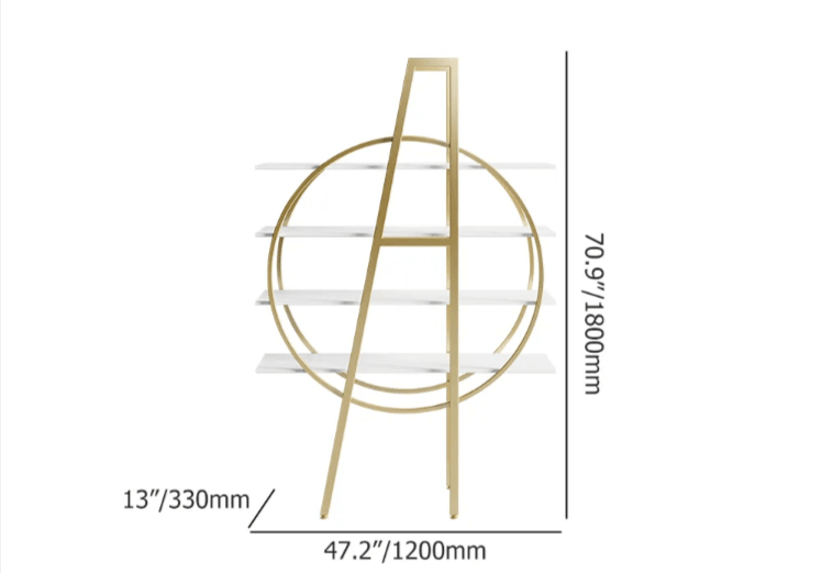 Gleaming Orbit Living Room Bookcase Shelve Organizer Rack Decor | Furniture | Waseeh Pakistan