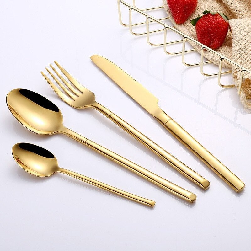 Gold Cutlery Set | kitchen item | Waseeh Pakistan