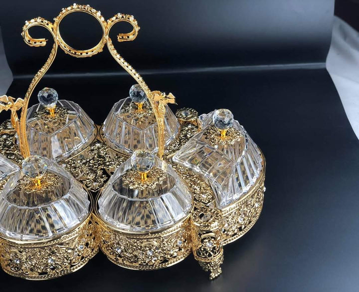 Gold Dry Fruit Sparkles Box | kitchen item | Waseeh Pakistan