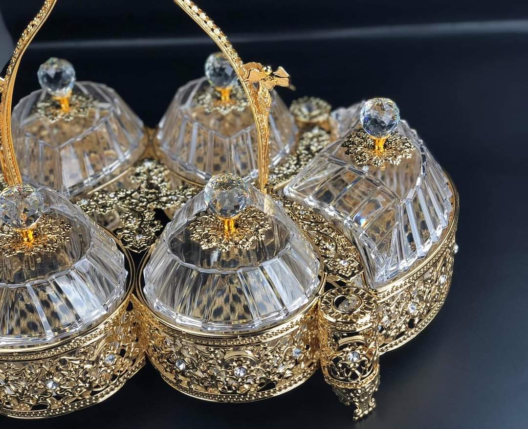 Gold Dry Fruit Sparkles Box | kitchen item | Waseeh Pakistan