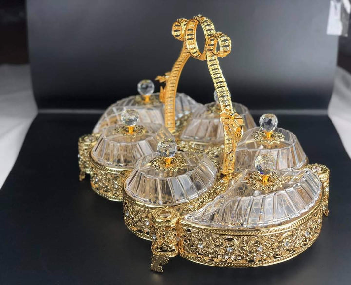 Gold Dry Fruit Sparkles Box | kitchen item | Waseeh Pakistan