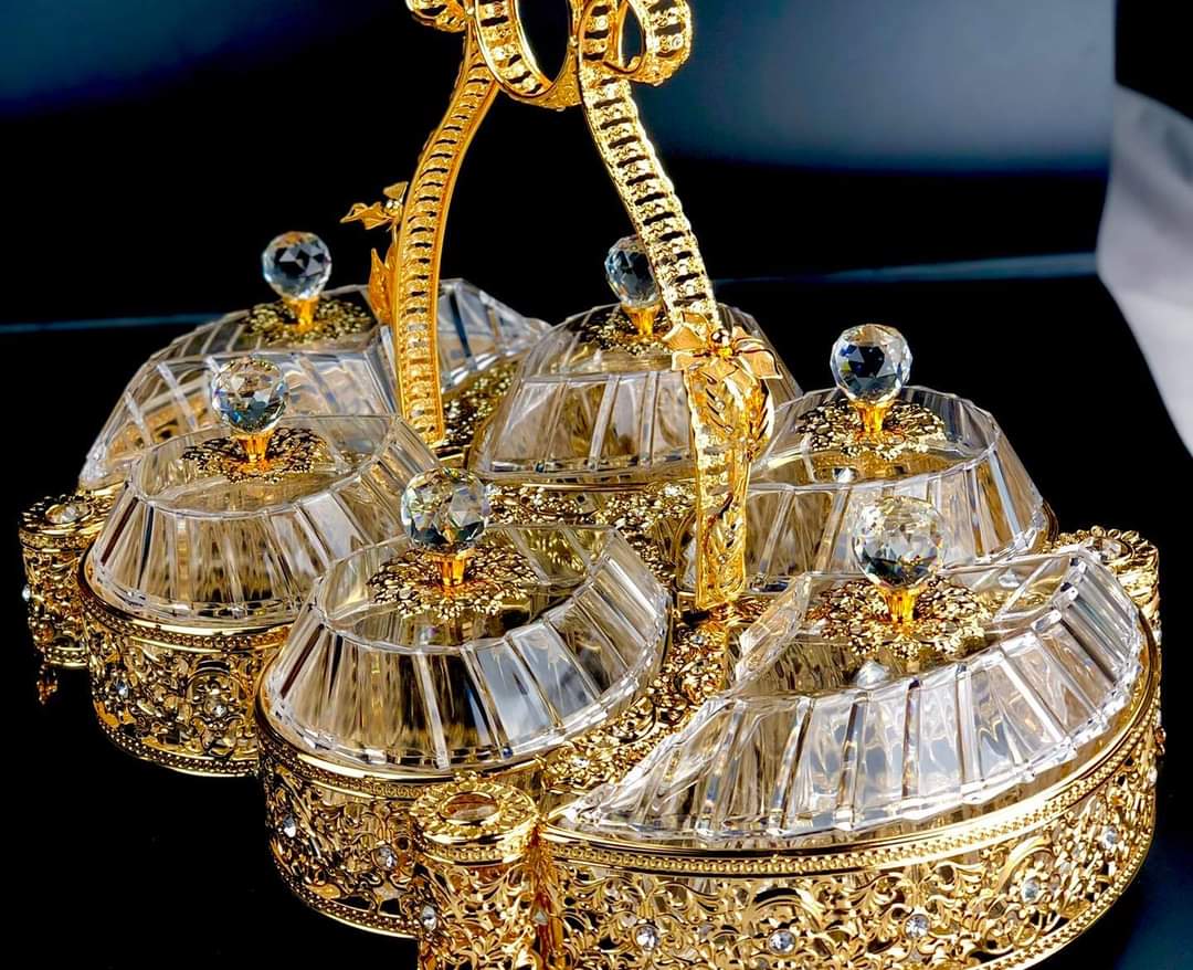 Gold Dry Fruit Sparkles Box | kitchen item | Waseeh Pakistan