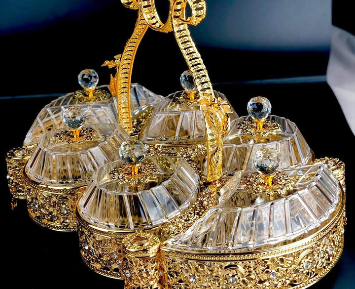 Gold Dry Fruit Sparkles Box | kitchen item | Waseeh Pakistan