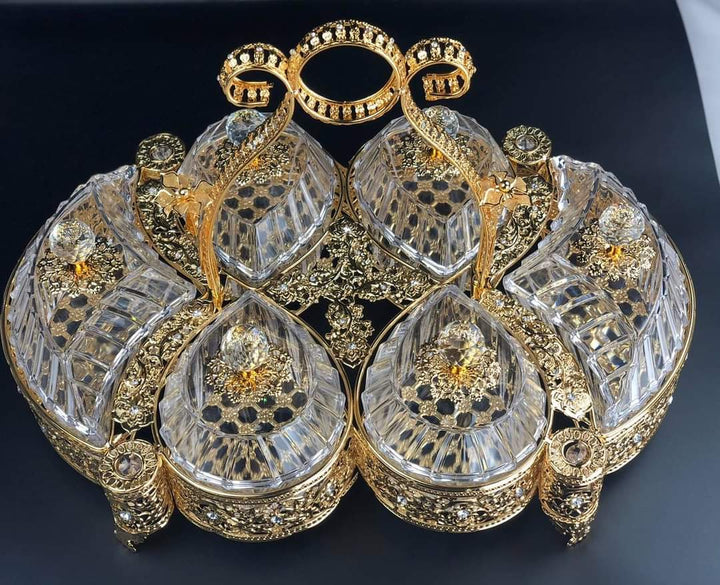 Gold Dry Fruit Sparkles Box | kitchen item | Waseeh Pakistan