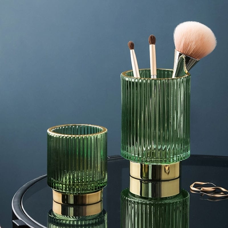 Gold Green Glass Planter | Home Décor | Waseeh Pakistan