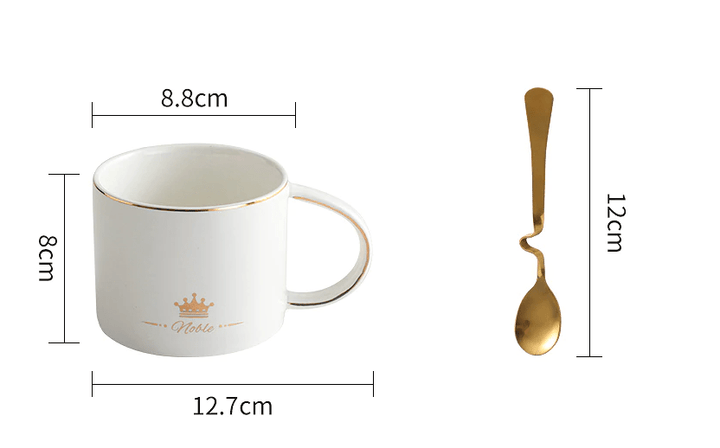 Gold Rim Ceramic Cup | kitchen item | Waseeh Pakistan