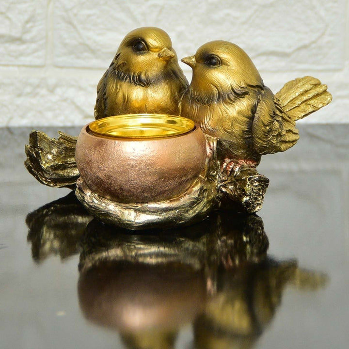 Golden Birds Candle Tree | Home Décor | Waseeh Pakistan