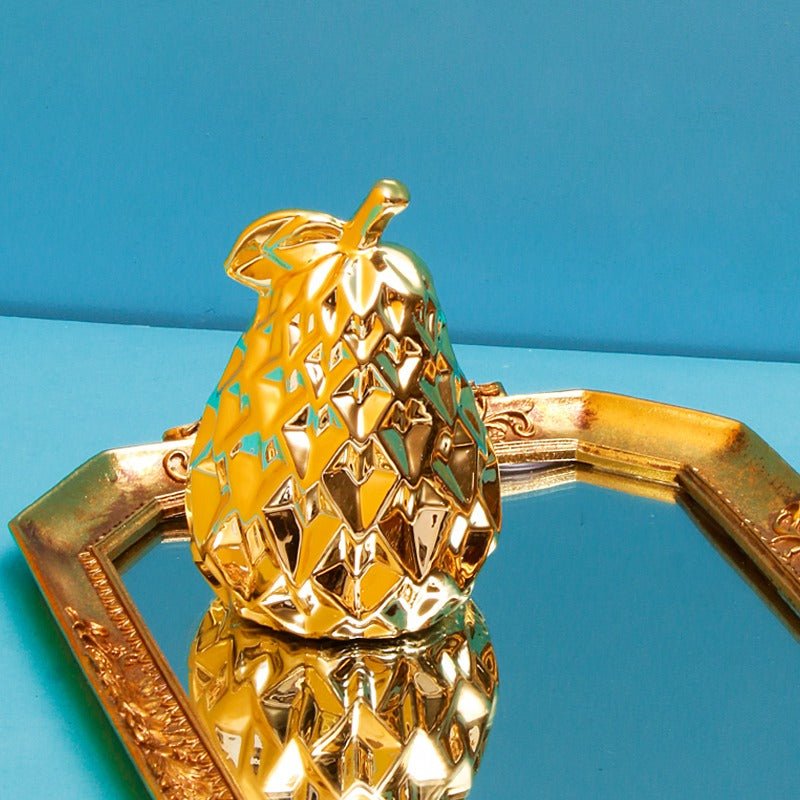 Golden Ceramic Pear Decor | Home Décor | Waseeh Pakistan