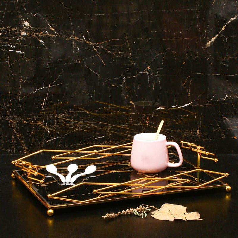 Golden Creative Plate Stand | Home Décor | Waseeh Pakistan