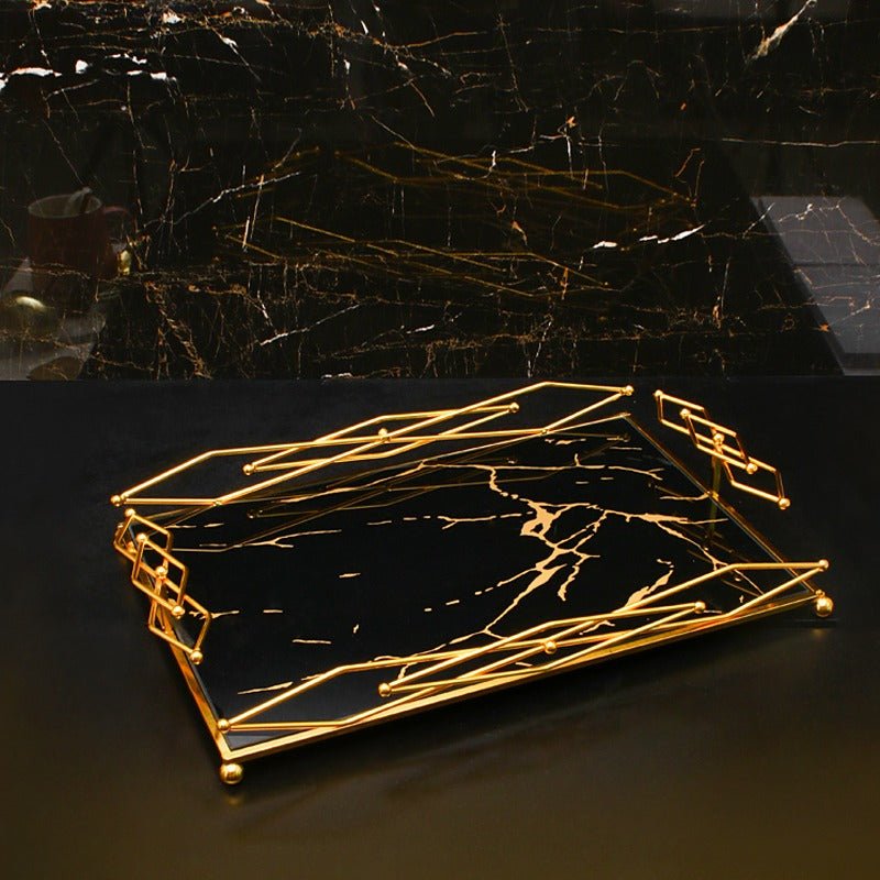 Golden Creative Plate Stand | Home Décor | Waseeh Pakistan