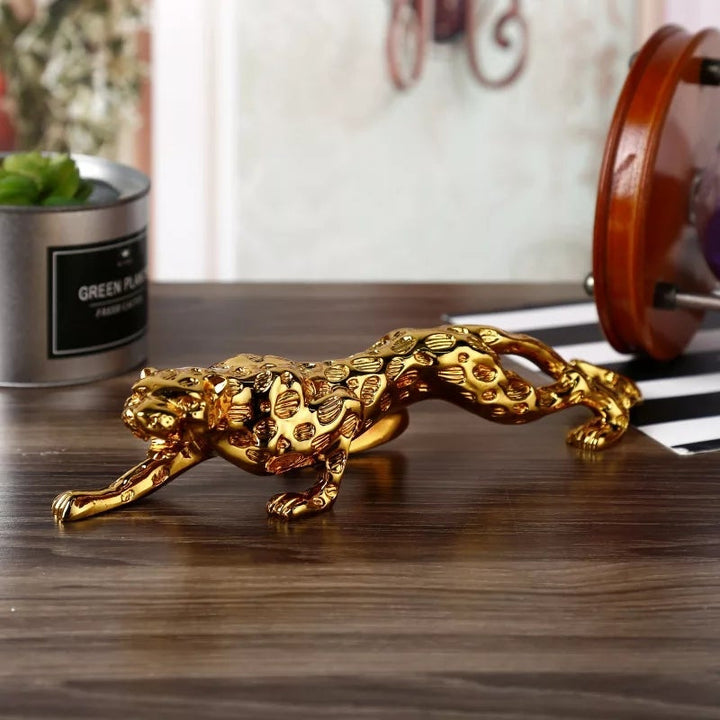 Golden Leopard Statue | Home Décor | Waseeh Pakistan