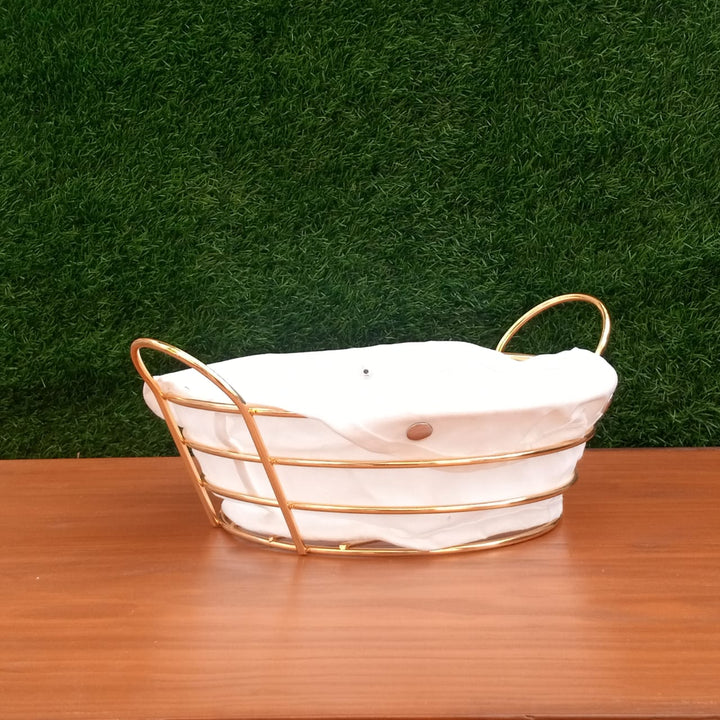 Golden Metal Bread Basket | kitchen item | Waseeh Pakistan