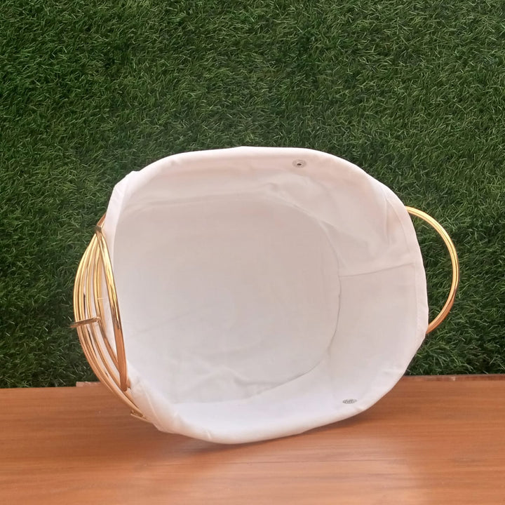 Golden Metal Bread Basket | kitchen item | Waseeh Pakistan