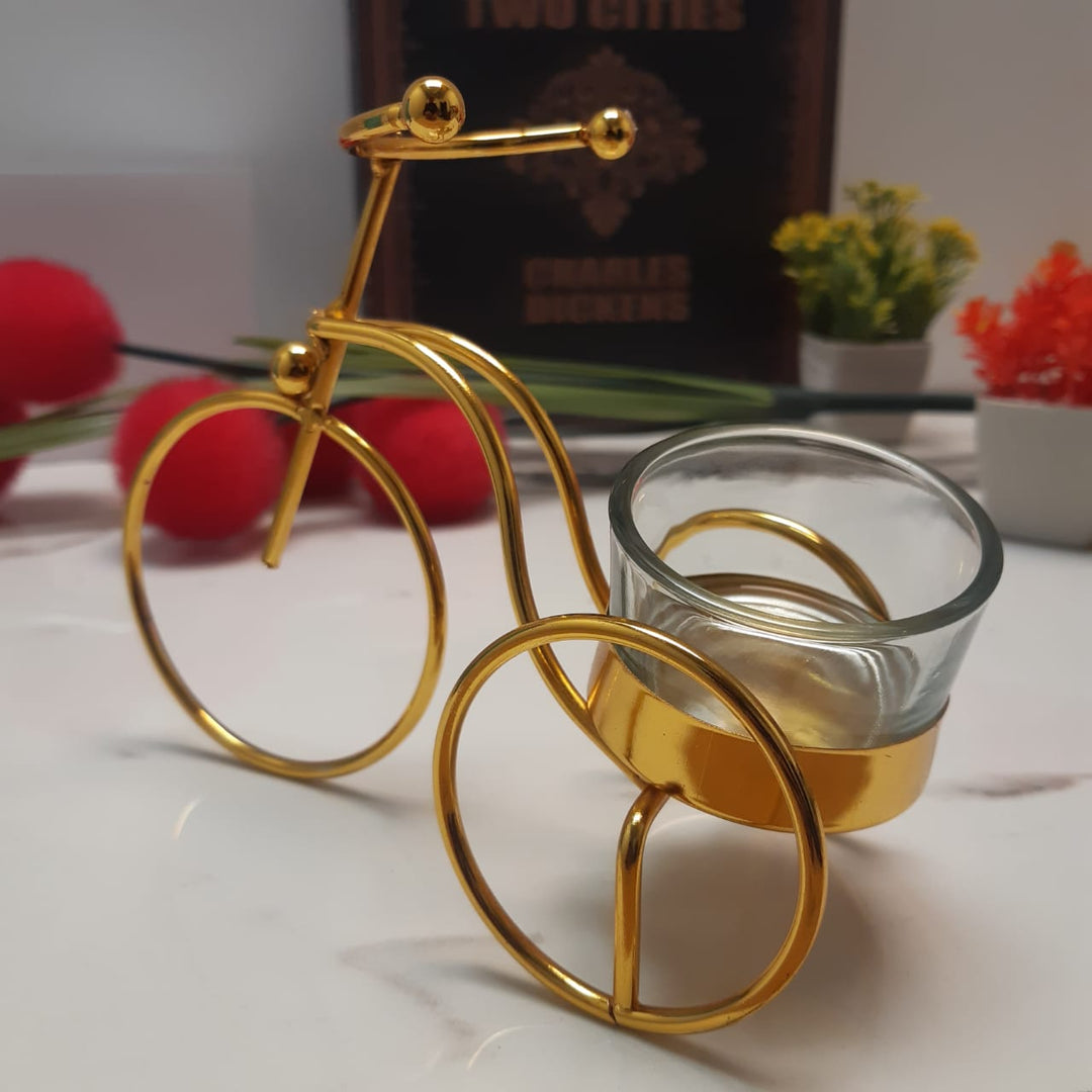 Golden Sculpture Candle Holder | Home Décor | Waseeh Pakistan