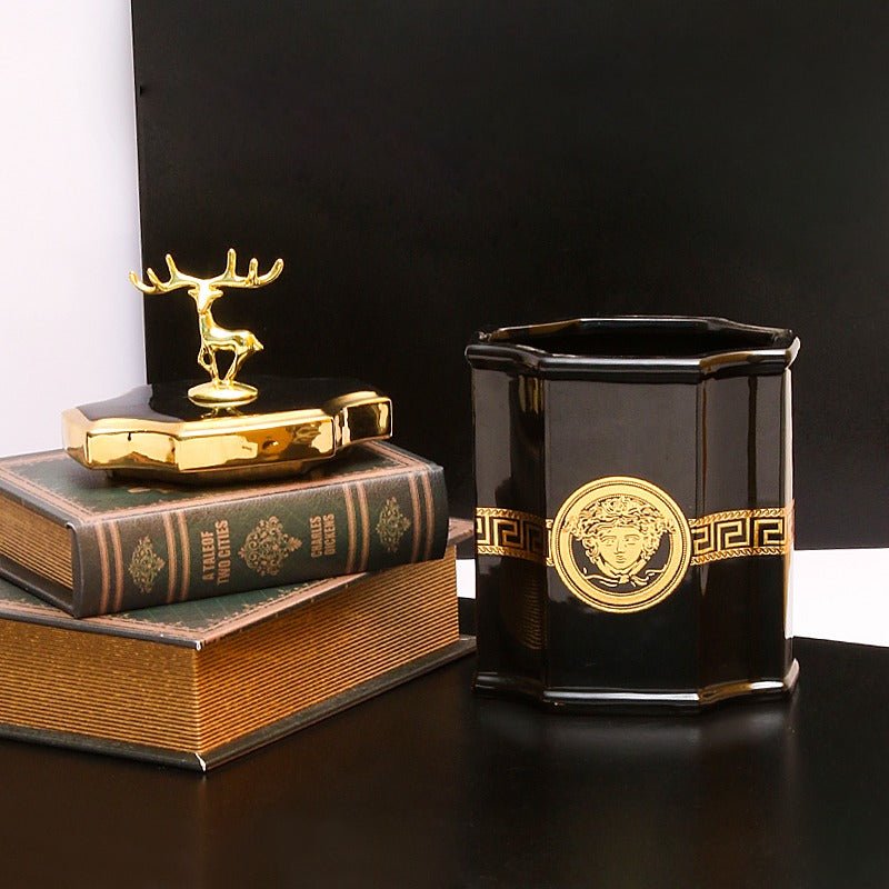 Golden Stag Candy Jar | Home Décor | Waseeh Pakistan