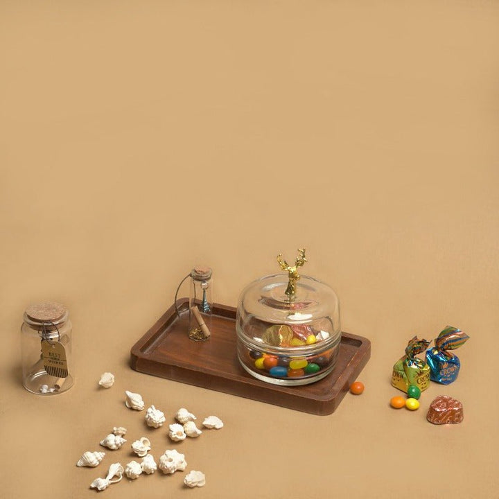 Golden Stag Candy Jar | Home Décor | Waseeh Pakistan