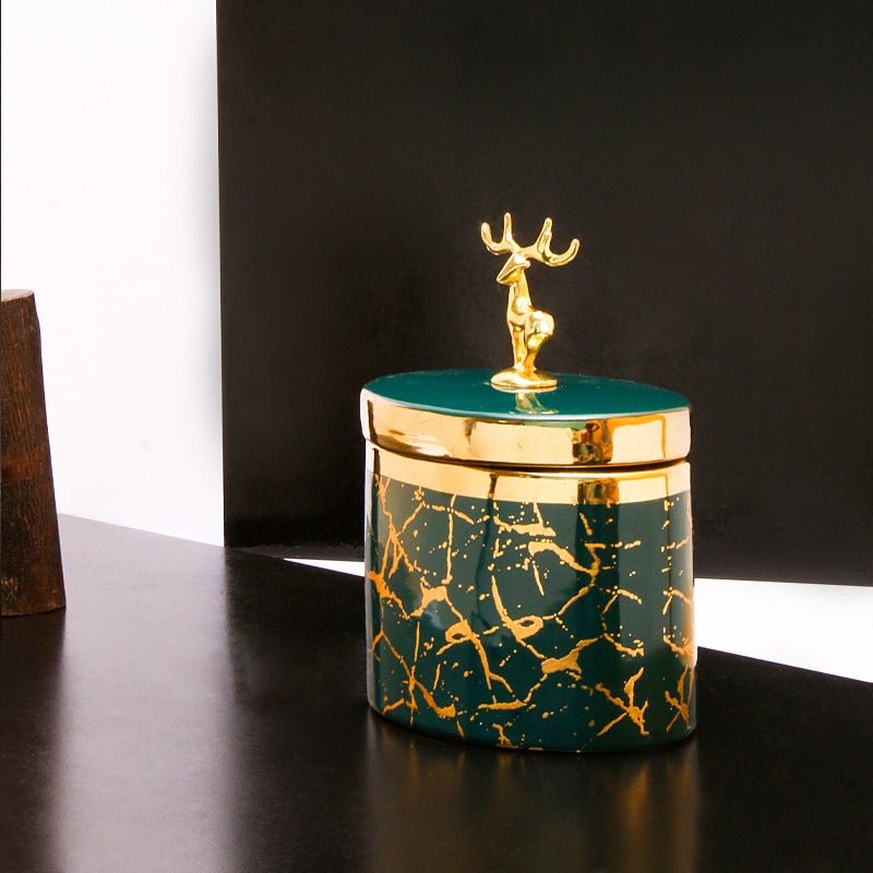 Golden Stag Candy Jar | Home Décor | Waseeh Pakistan