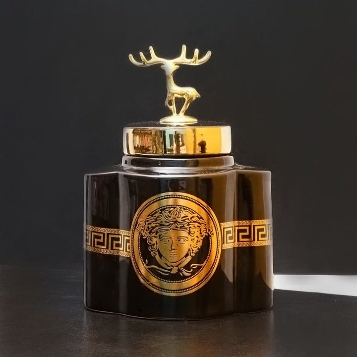 Golden Stag Candy Jar | Home Décor | Waseeh Pakistan